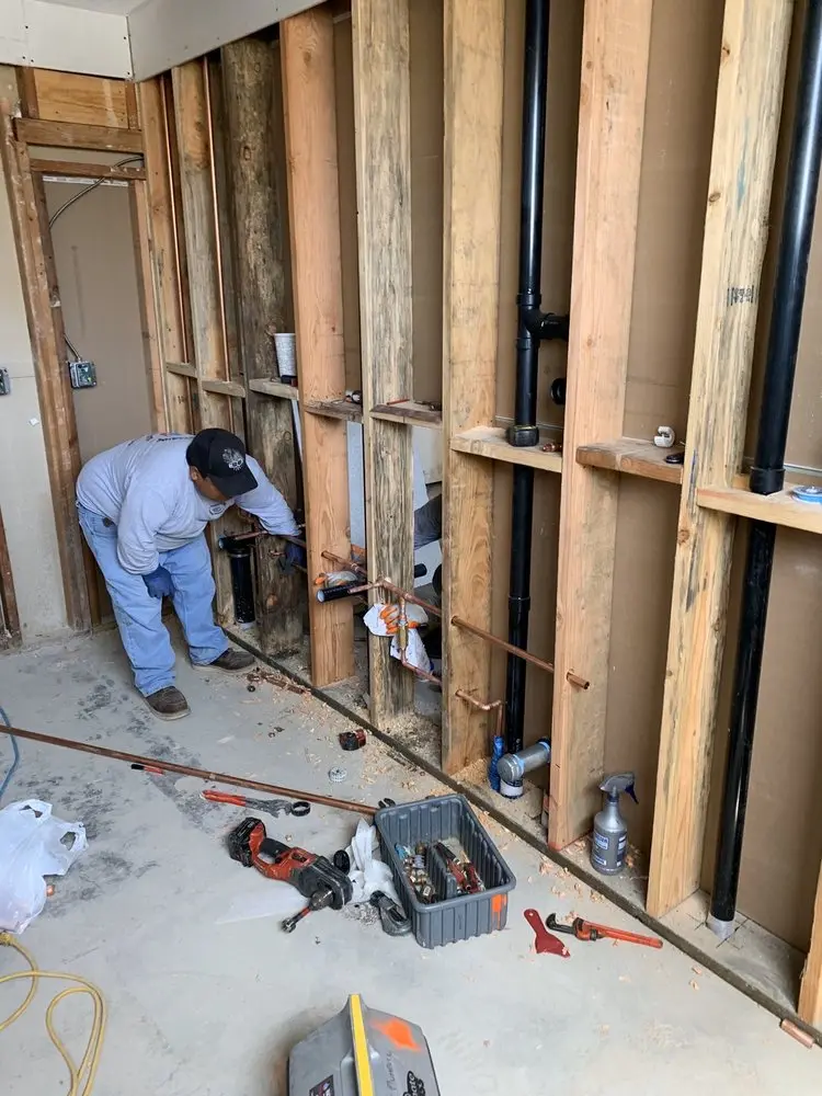 Commercial rough-in plumbing for Gas Line Repair in Colonial Wood